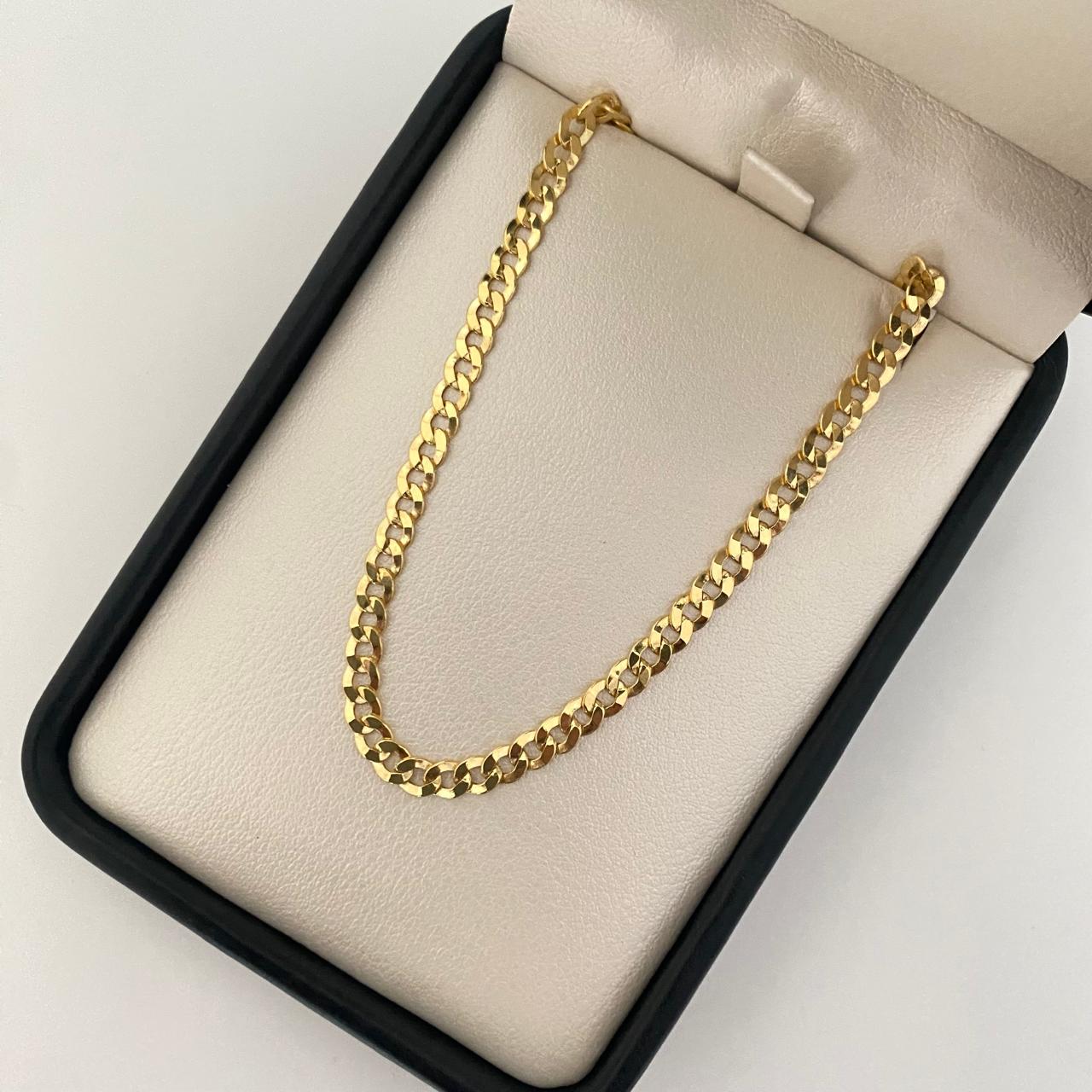 Pulso It cubano Oro amarillo 18k +1 / 2,8 Gr / 3,85 mm / 19,5 Cm